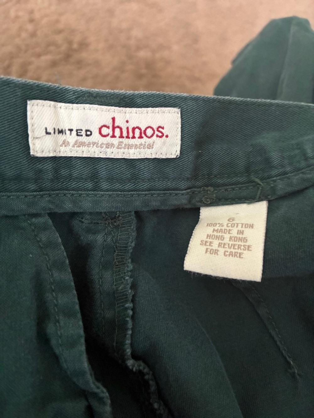 Forest Green Boot Cut Chinos for Women